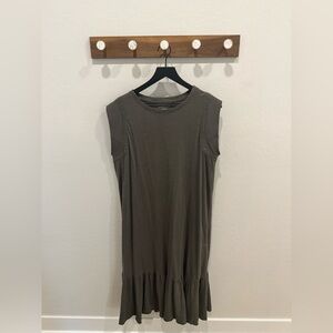 Westbound Olive Green Cotton Maxi Dress